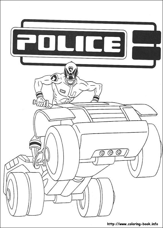 Power Rangers coloring picture